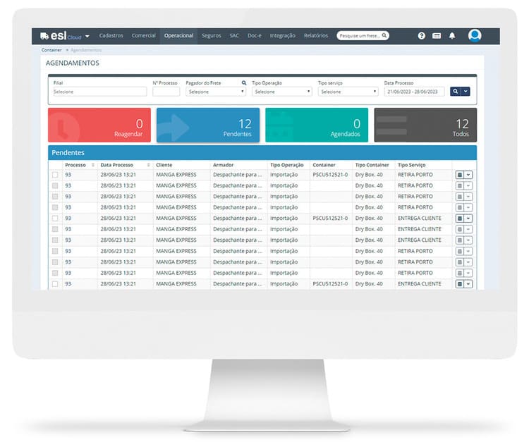 CONTÊINER - M. PROGRAMAÇÃO AGENDAMENTO DE CONTÊINER