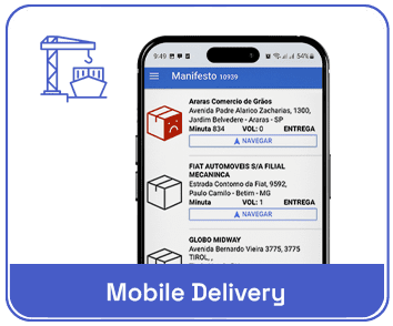 Tela de dashboard ESL Sistemas Mobile Delivery