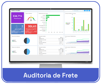 Tela de dashboard ESL Auditori Frete
