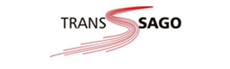 Logotipo Trans Sago com S estilizado