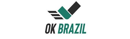 Logotipo OK Brazil em preto e verde