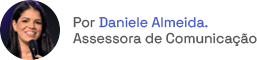 Retrato de Daniele Almeida, assessora de comunicação